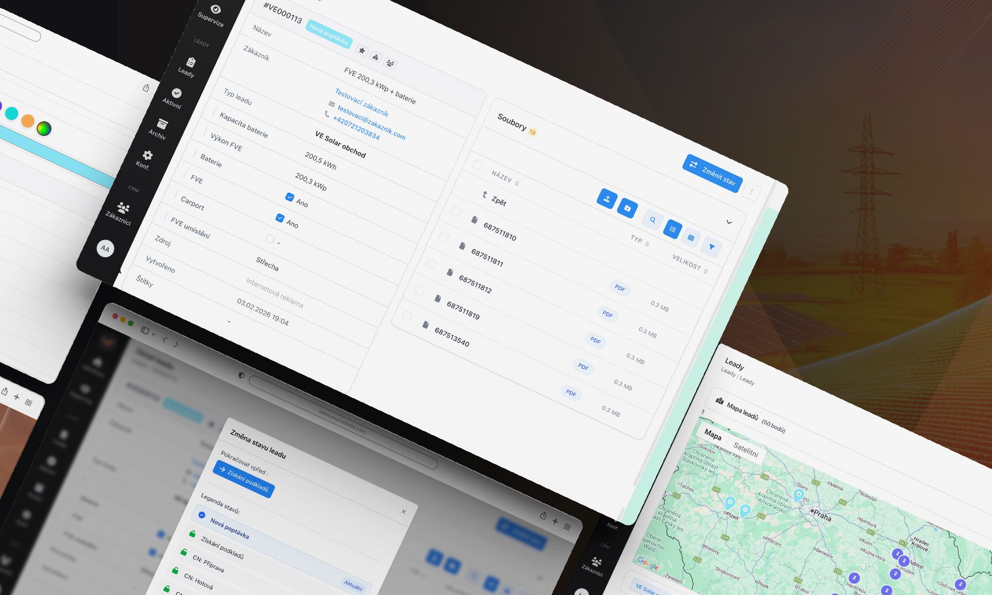 Vývoj CRM řešení navržené pro centralizaci dat,  řízení zakázek a procesů